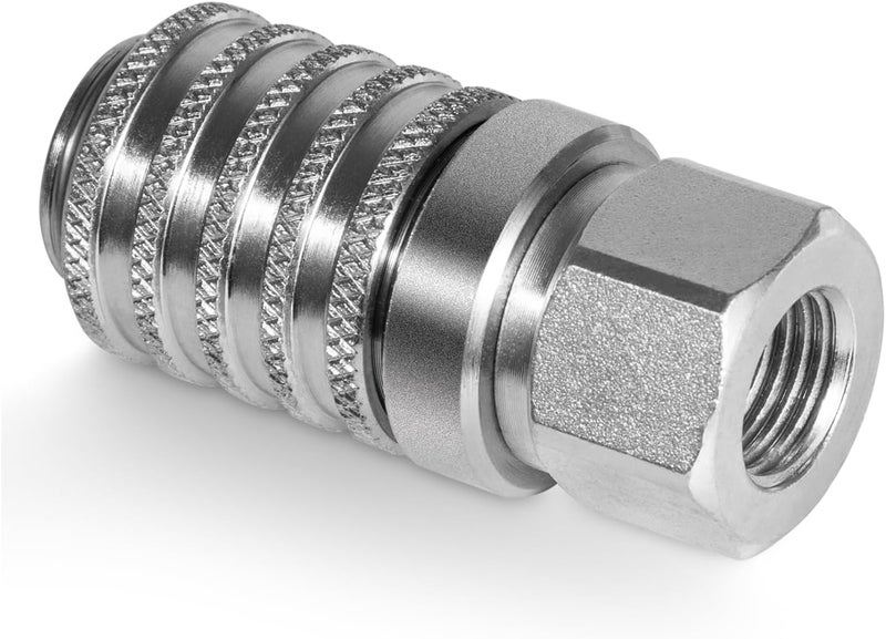 Bzcovac PD242 Quick Couplings for Test Ports and Diagnostic Equipment, 1/4"-18 Female NPTF Thread Size - PD Series - Image 1